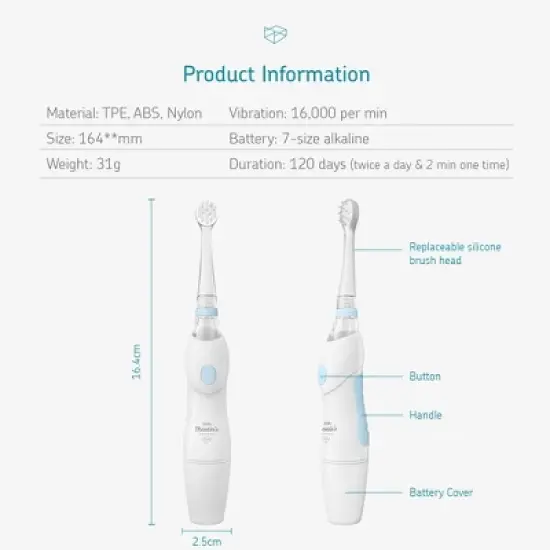 Little Martin's Baby Electric Toothbrush image {1}