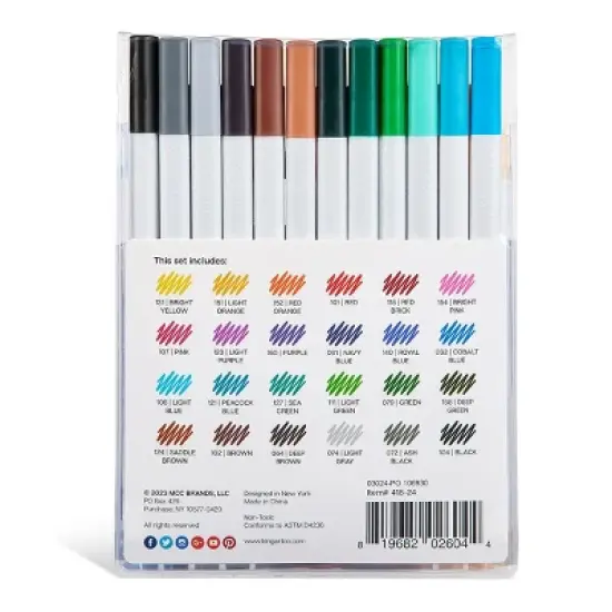 KINGART Fine Line Pens 24 Colors image {9}