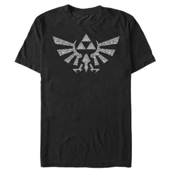 Men's Nintendo Legend of Zelda Hylian Crest Hidden Pattern T-Shirt image {3}