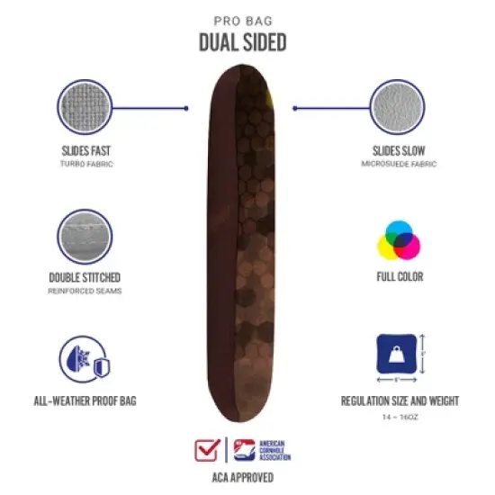 Honey Bagger Synergy Pro Brown Cornhole Bags (Set of 4) image {2}