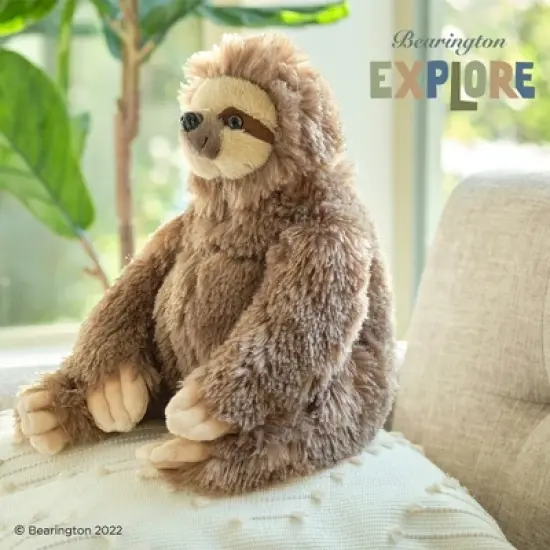 Bearington Speedy Plush Three Toed Sloth Stuffed Animal, 12 inches, For Ages 3-14 image {6}