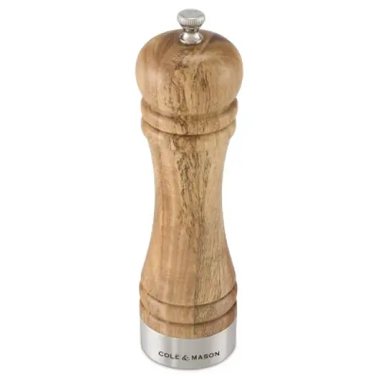 Cole & Mason Camden Salt and Pepper Grinder Set: Traditional Wood Shakers, Spot Clean, 2-Piece, Brown image {8}