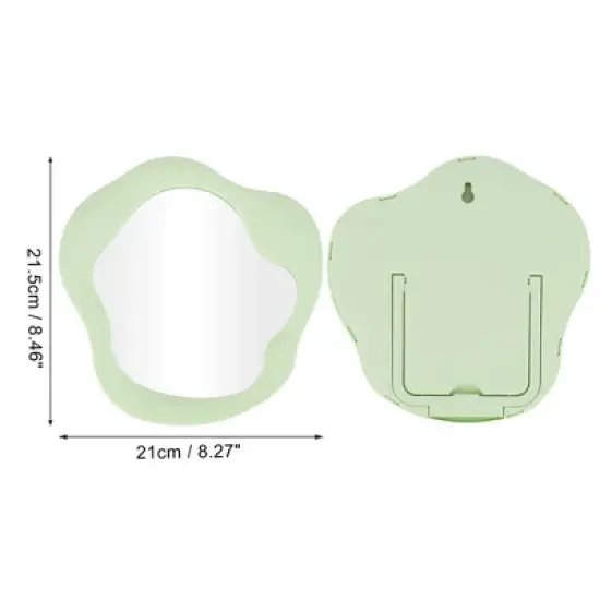 Unique Bargains Irregular Shape Desktop Cosmetic Mirror 1 Pc image {1}