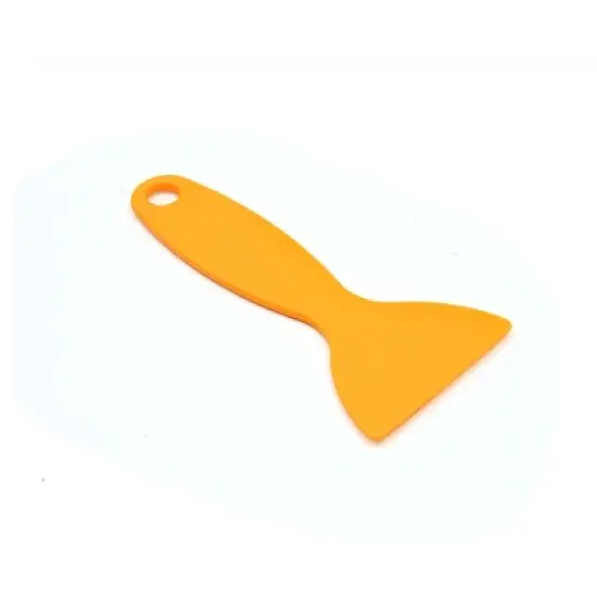 Unique Bargains Snow Removal Mini Car Auto Window Film Scraper Orange 1 Pc image {2}