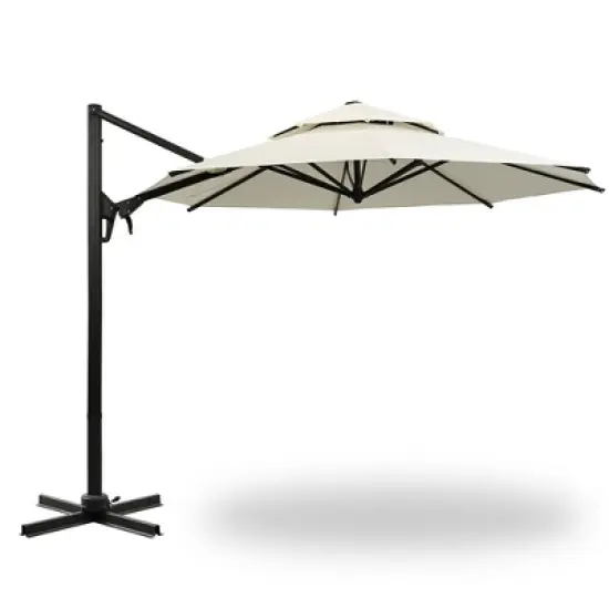 Ainfox 10ft  Outdoor Double-layer Market Umbrella image {4}