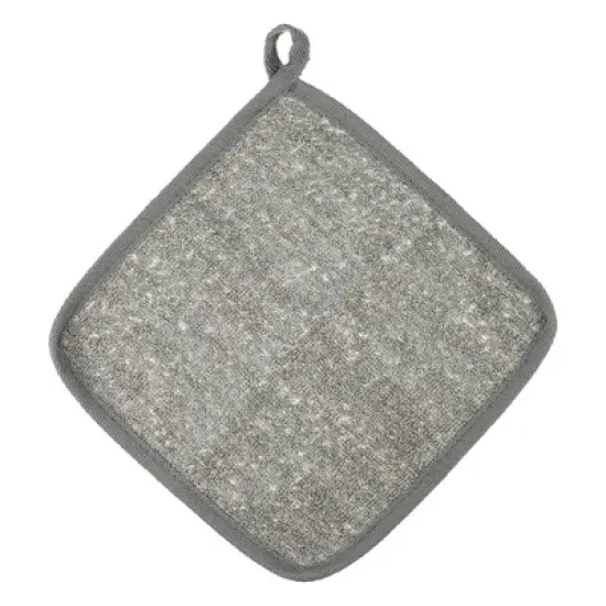 Unique Bargains Elasticity Body Scrub Towel for Shower 7.87"x7.87" Gray 1 Pc image {6}