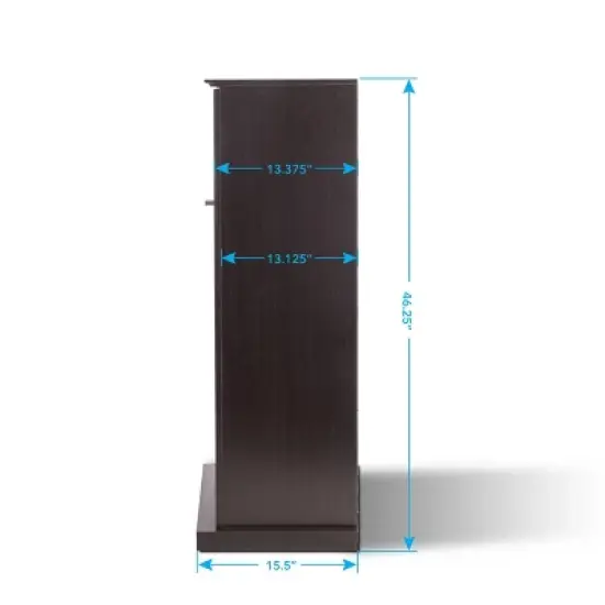 Windowpane Wine Cabinet Espresso - Atlantic image {6}