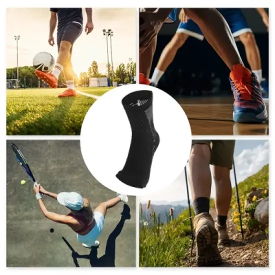 Unique Bargains Portable Ankle Brace Socks 1 Pair image {3}