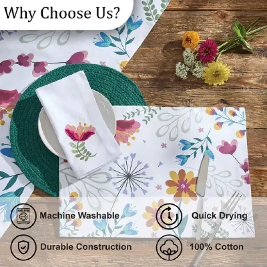 Split P Talulah Bright Floral Table Runner 14" x 54" image {4}