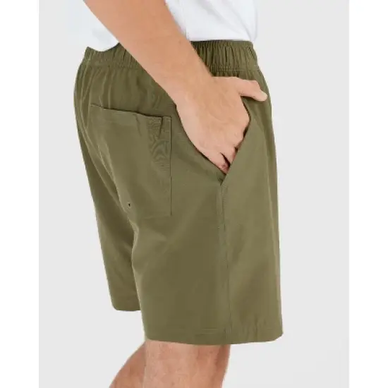 Men's Military Green Active Quick Dry Shorts with Liner - True Classic image {7}