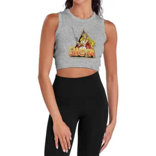 Women's She Ra Rough Ra Sleeveless Crop Top Tank image {5}