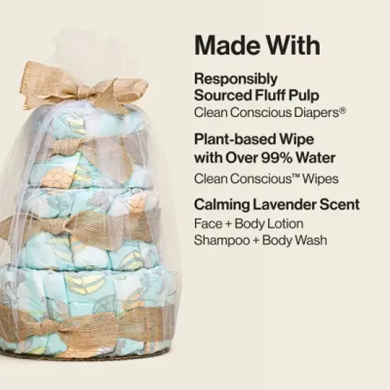 The Honest Company Clean Conscious Disposable Diaper Cake - Above It All - 39ct image {3}