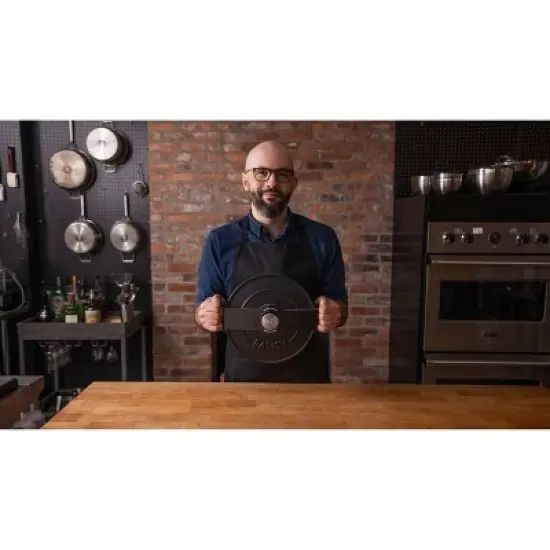 Gibson Home Babish 6qt Round Matte Enamel Cast Iron Dutch Oven: 14.75" Braisers, Hand Wash, Non-Induction Compatible image {10}