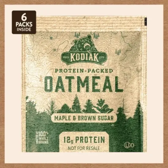 Kodiak Protein-Packed Instant Oatmeal Maple & Brown Sugar - 6ct image {3}