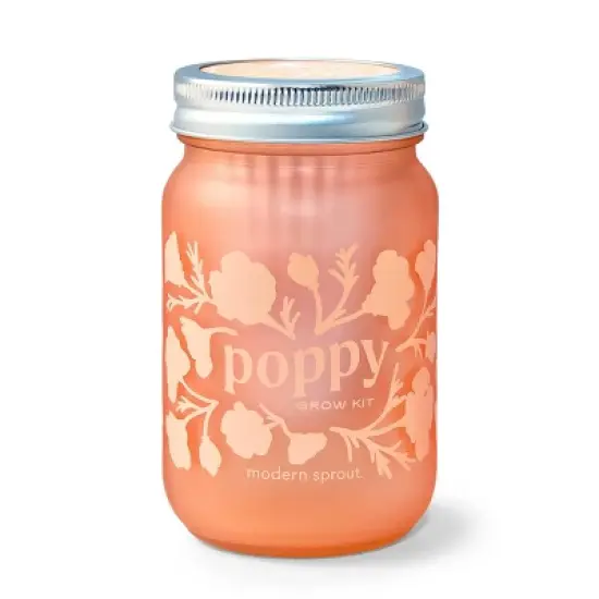 Modern Sprout Poppy Purple Pint Jar Grow Kit image {1}