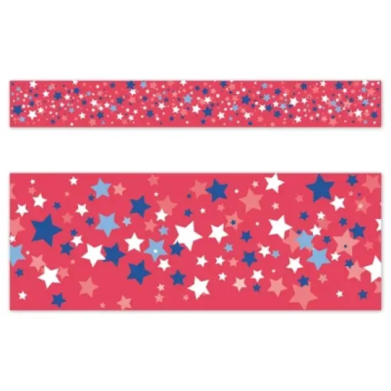 Creative Teaching Press&reg; Core Decor Patriotic Stars EZ Border, Bulletin Board Border, 48 Feet Per Pack, 3 Packs image {1}
