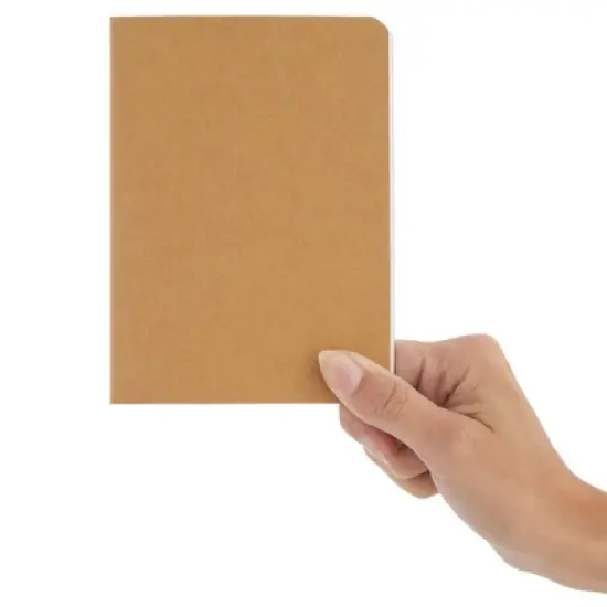 Paper Junkie 24 Pack A6 Kraft Paper Travel Journal, Small Lined Pocket Notebook Bulk Pack for Kids, Home, Office (5.7 x 4.1 In) image {3}