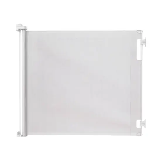 Perma Child Safety 71" Wide x 41" Tall Retractable Baby Gate - 3122 - White image {8}