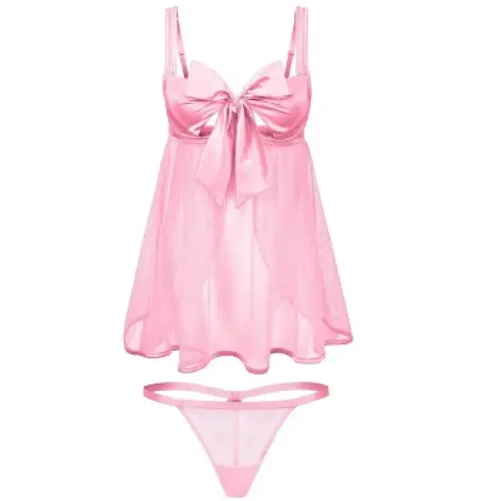 Adore Me Women's Bessima Babydoll Lingerie image {3}