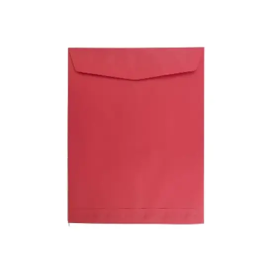 JAM Paper 10 x 13 Open End Catalog Colored Envelopes Red Recycled 100/Pack (V0128192) image {4}
