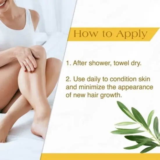 GiGi Slow Grow Hair Inhibitor Lotion with Argan Oil (PACK OF 2) Hair Regrowth Minimizer, Men and Women, 8 oz image {4}