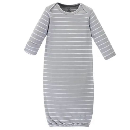 Touched by Nature Baby Boy Organic Cotton Long-Sleeve Gowns 3pk, Bear image {2}