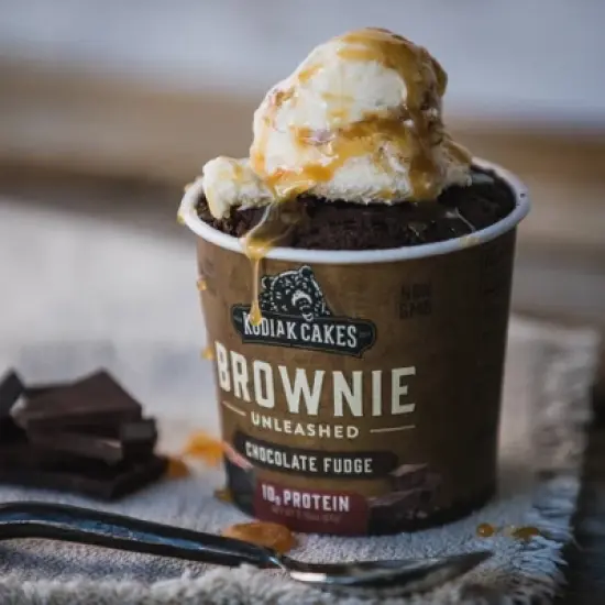 Kodiak Cakes Protein-Packed Single-Serve Brownie Cup Chocolate Fudge - 2.36oz image {4}