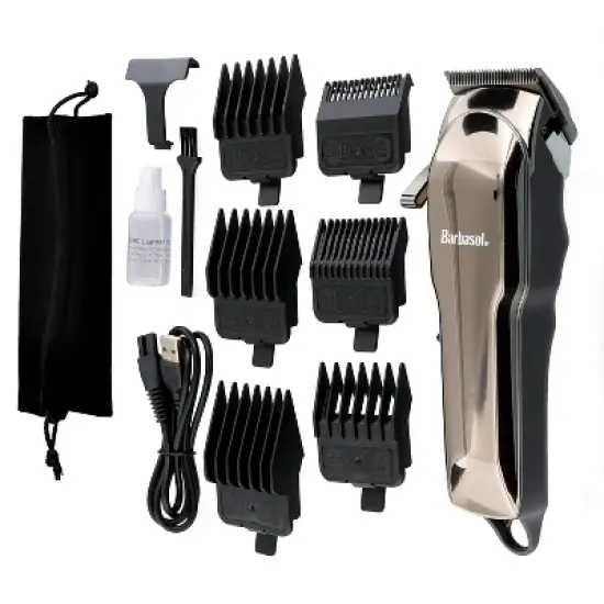 Barbasol LCD Display Rechargeable Cordless Hair Clipper 6 Guide Combs Battery Hair Trimmer - 10ct image {11}