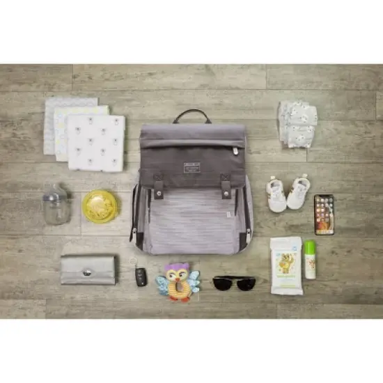Eddie Bauer Ridgeline Cascade Back Pack Diaper Bag - Gray/Gray Heather image {9}