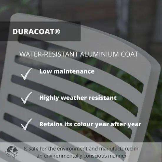 Amazonia Vista Teak/Cast Aluminum Outdoor Patio Loveseat Sofa image {7}