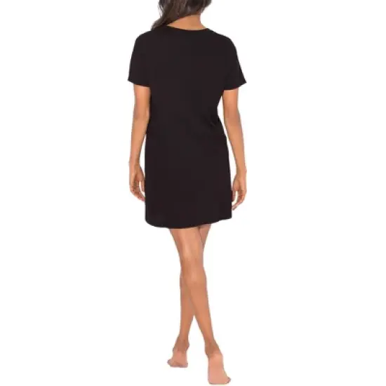 Smart & Sexy Women's Oversized Graphic V-Neck Sleep Shirt image {4}