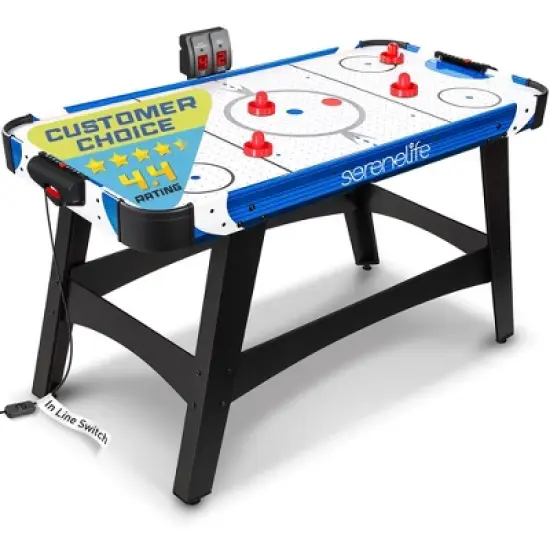 SereneLife Air Hockey Game Table w/ Strong 12V Motor, LED Scoreboard image {8}