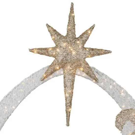 Northlight 41" LED Lighted Holy Family Nativity Scene Outdoor Christmas Decoration image {5}