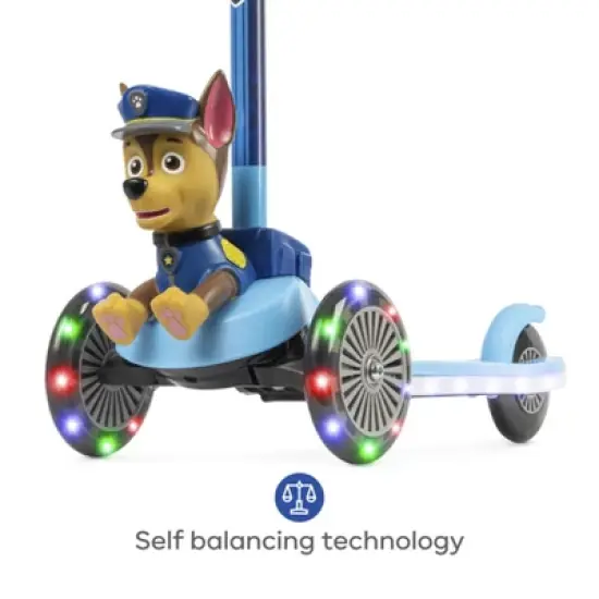 Paw Patrol Chase 3D Tilt and Turn Scooter with Light Up Deck and Wheels image {2}