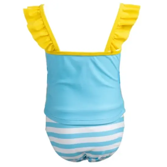 Bluey Bingo Bluey Girls Lace-Up Back Tankini Top and Bikini Bottom Swim Set Little Kid image {4}