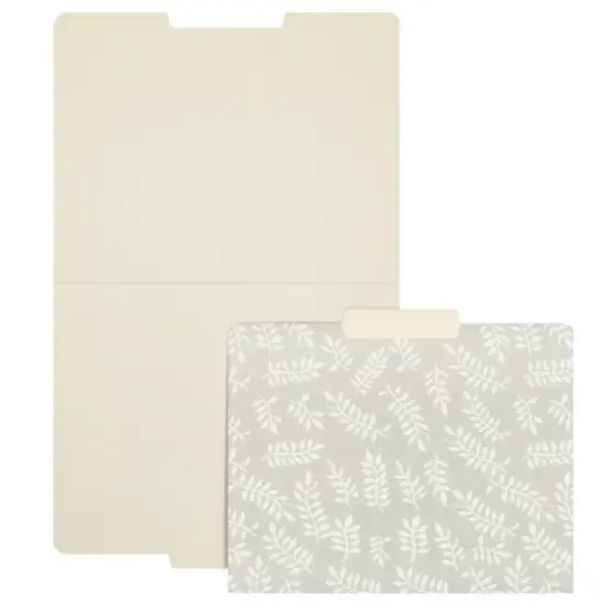 Paper Junkie 12-Pack Pastel Decorative File Folders for Women, Office, Classroom Supplies, Letter Size, 1/3 Cut Tabs, 11.5x9.5 In image {5}