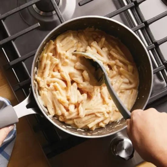 Rachael Ray Cook + Create Aluminum Nonstick Saucier Pan 3qt Gray image {1}