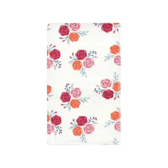 Hudson Baby Infant Girl Cotton Flannel Burp Cloths, Cutest Pumpkin, One Size image {5}