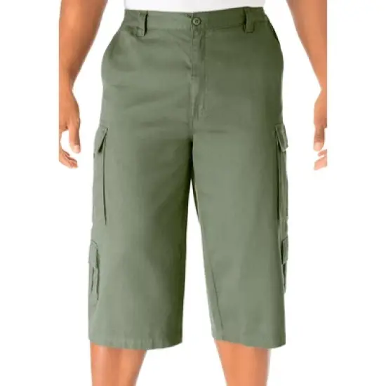 KingSize Men's Big & Tall 17" Side Elastic Cargo Shorts image {5}