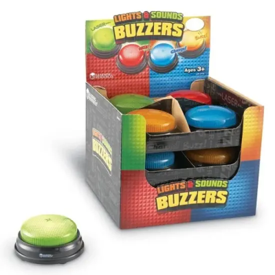 Learning Resources Lights and Sounds Buzzers - 12 Pieces, Ages 3+ Teacher and Classroom Supplies image {3}