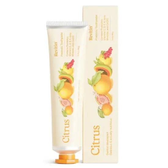 Fluoride-Free Prebiotic Toothpaste &ndash; Citrus Gel &ndash; Revitin &ndash; 3.4 oz image {7}