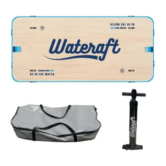 Wateraft Inflatable Floating Dock, Water Raft, Pad & Boat Docking Station for Lake, Pool, Beach & Ocean image {7}