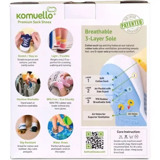 Komuello Baby BoyFirst Walk Sock Shoes Aeroplanes image {6}