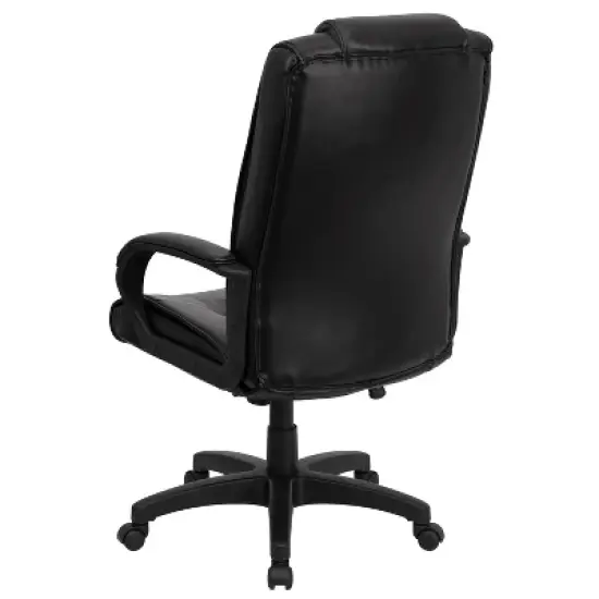 Emma and Oliver High Back Multi-Line Stitch Executive Swivel Office Chair with Arms image {6}