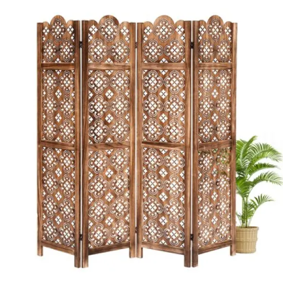 Tall Room Divider,Japanese Room DividerScreen Room Dividers, Folding Wooden Privacy Partition for Room image {5}