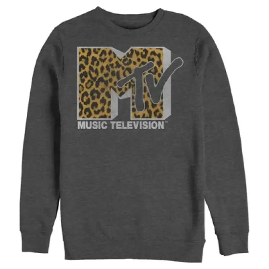 Men's MTV Cheetah Print Logo Sweatshirt image {6}