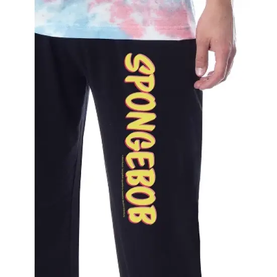 SpongeBob SquarePants Mens' Patrick Tie-Dye Funny Jogger Sleep Pajama Set Multicolored image {2}