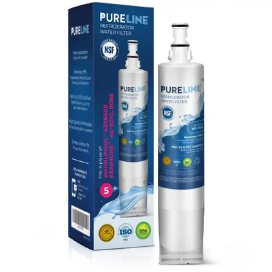 PureLine EDR5RXD1 and 4396508 Replacement for Whirlpool EveryDrop Filter 5, Kenmore 46-9010 Refrigerator Water Filter image {8}