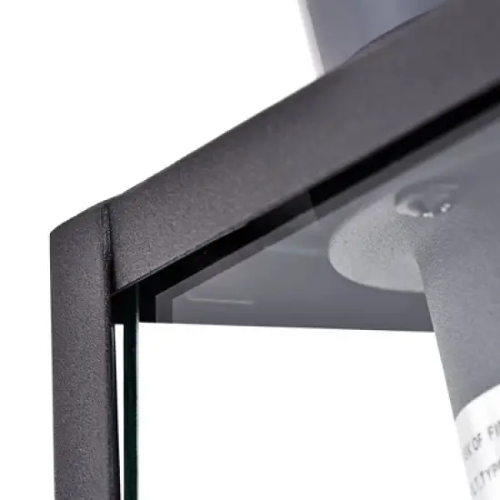 C Cattleya Matte Black Motion Sensor and Dusk to Dawn Outdoor Wall Sconce image {4}