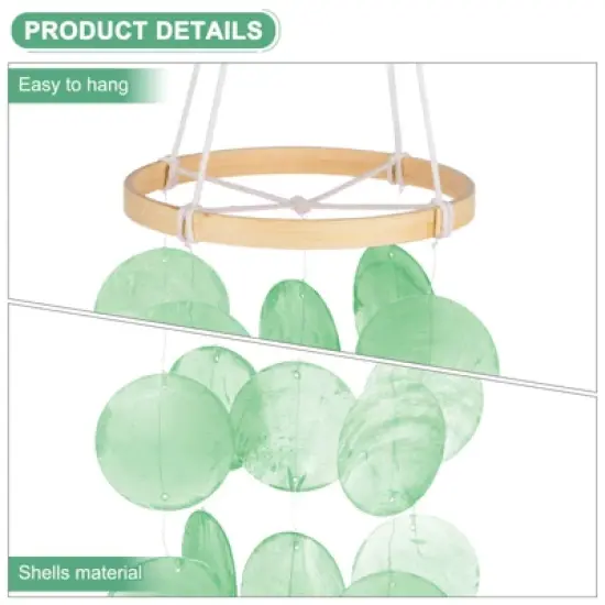 Unique Bargains Multipurpose Use Durable Sea Shell Coastal-Inspired Wind Chime 1 Pc image {1}